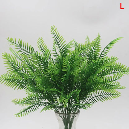 Artificial Plants Fake Leaf Foliage Bush Home Office Garden Wedding Decors
