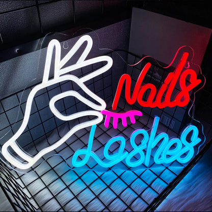 Beauty Salon Led Neon Sign, Used For Wall Decor, Usb Powered, Used For Beauty Salons, Nail Shops, Dressing Room Wall Lamps.