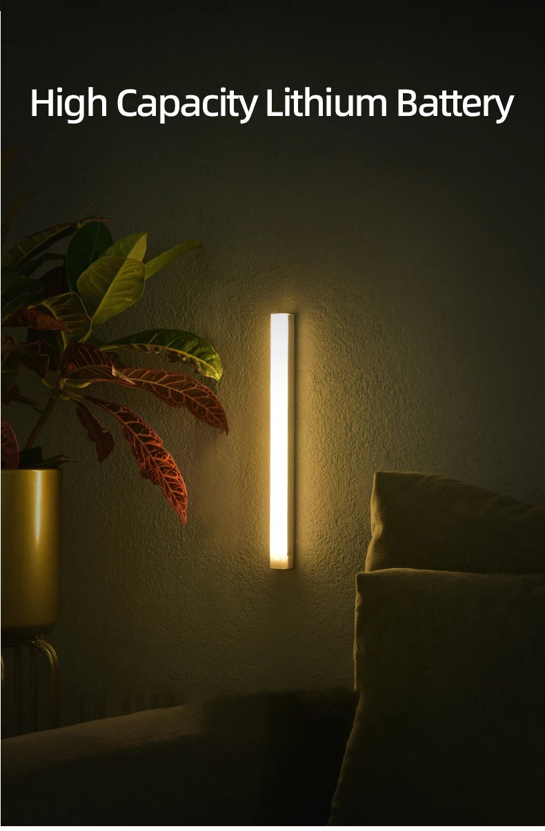Wireless Rechargeable LED Night Lights Motion Sensor Lights Closet Kitchen Night Lights Bedroom Sensor Light Cabinet Stair Light