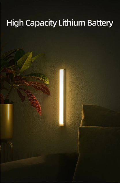 Wireless Rechargeable LED Night Lights Motion Sensor Lights Closet Kitchen Night Lights Bedroom Sensor Light Cabinet Stair Light