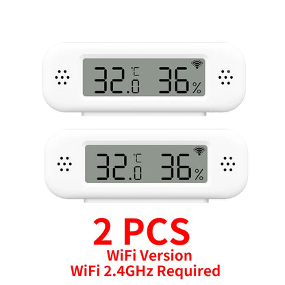 Tuya WiFi Mini Temperature Humidity For Smart Home Thermometer Hygrometer APP Remote Alarm Work with Google Home Yandex Alexa