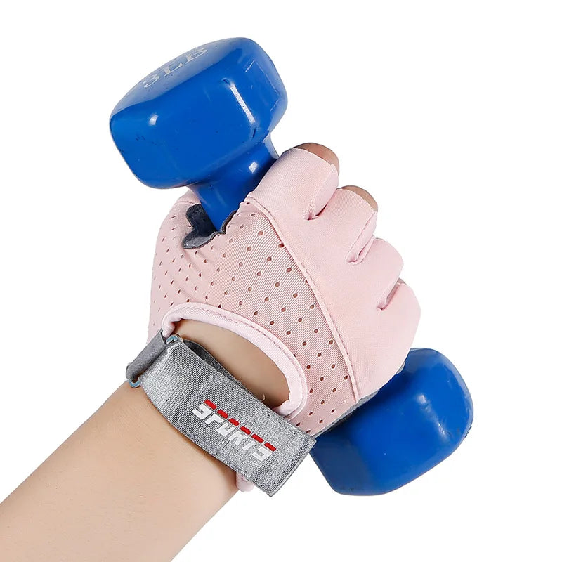 Fitness Yoga Gloves for Men Women Gym Hiking Summer Ice Silk Breathable Gloves Cycling Anti Slip Exercise Weightlifting Gloves