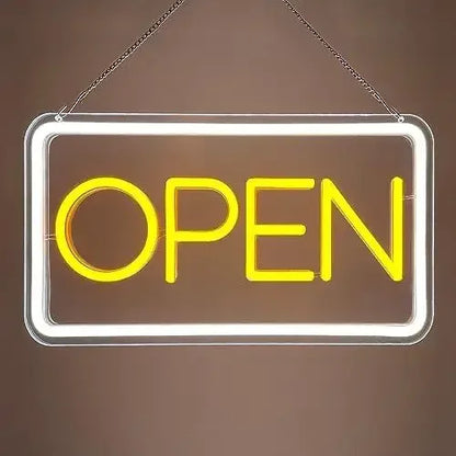 Open LED Neon Sign For Business Neon Lights Open Sign Led Wall Decor Neon Led Signs Adjustable Brightness Bar Salon Stores Hotel