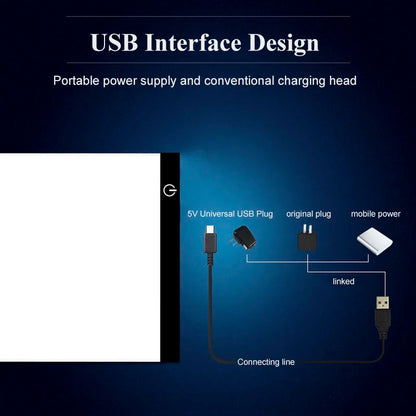 LED Photocopying Table Drawing Board Children's Light-transmitting Copying Table Brightness Adjustable Copy Board Painting Toys