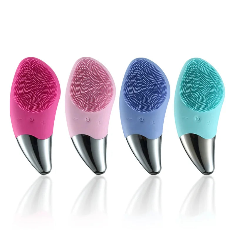 Waterproof Facial Cleansing Brush for Men & Women Rechargeable Exfoliating Electric Face Scrubber Cleanser Brush