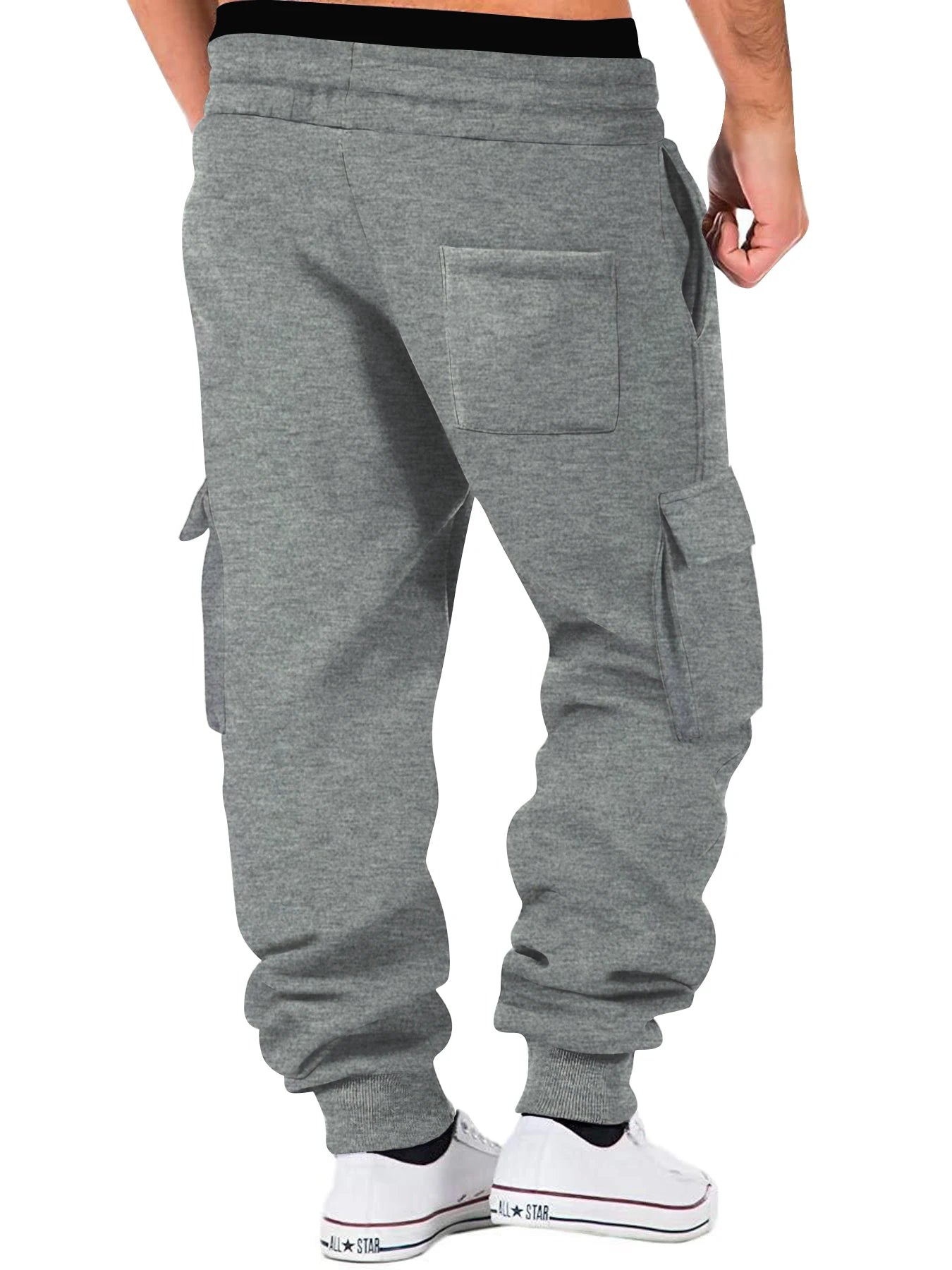 Men's Cargo Pants Joggers Workout Cargo Pants Comfortable and Breathable Outdoor Casual Wearable Running Cycling Multi-Pocket