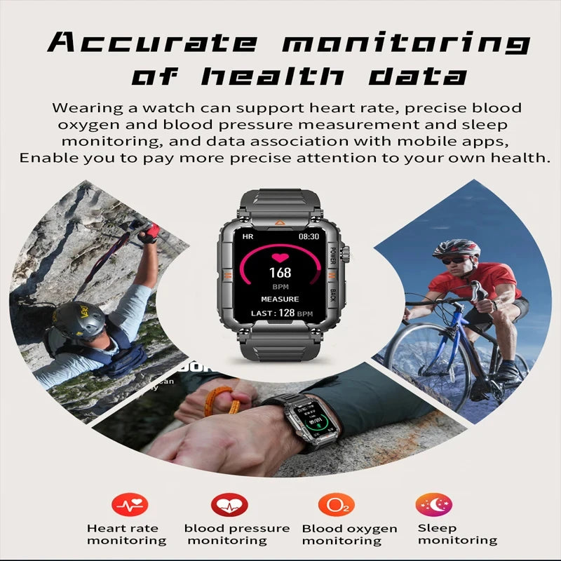 2026 Fitness Tracker Smart Watch for Men and Women with Heart Rate Sleep Monitor 100+ Sports Modes IP67 Waterproof Smartwatches