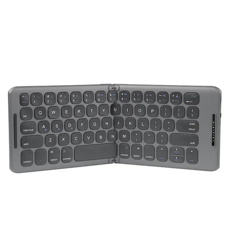 Foldable Bluetooth Keyboard USB Type C for Windows Android IOS for iPad Computer Tablet PC Phones Mice Key Board 3-Device Sync