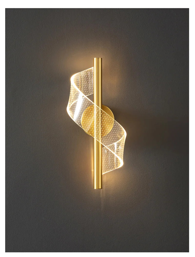 Nordic LED Wall Lamp Indoor Lighting For Bedroom Bedside Parlor Background Wall Light Modern Indoor Decoration Sconces