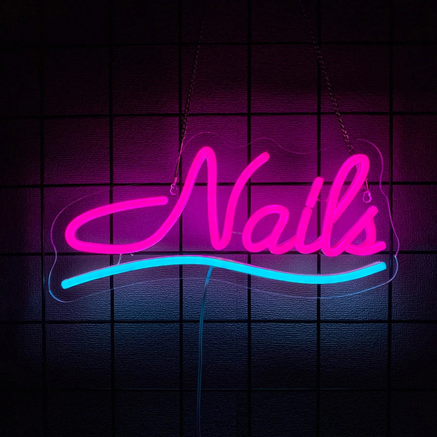 Beauty Salon Led Neon Sign, Used For Wall Decor, Usb Powered, Used For Beauty Salons, Nail Shops, Dressing Room Wall Lamps.