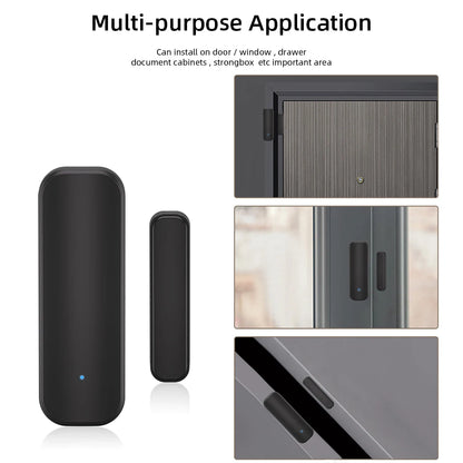 WiFi or ZigBee Door Window Sensor Smart Home Wireless Door Open Close Detectors APP Remote Alarm Work with Alexa Google Home