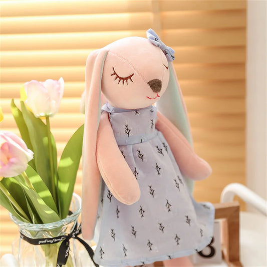 34/45/55cm Plush Rabbit Doll Cute Cartoon Plushies Throw Pillow Bunny Rabbit Stuffed Animal Toy for Baby