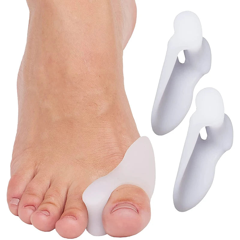 Get Relief from Bunions with 2pcs Soft Big Toe Corrector - Perfect for Night and Home Use, Long-term Comfort