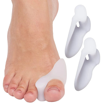 Get Relief from Bunions with 2pcs Soft Big Toe Corrector - Perfect for Night and Home Use, Long-term Comfort