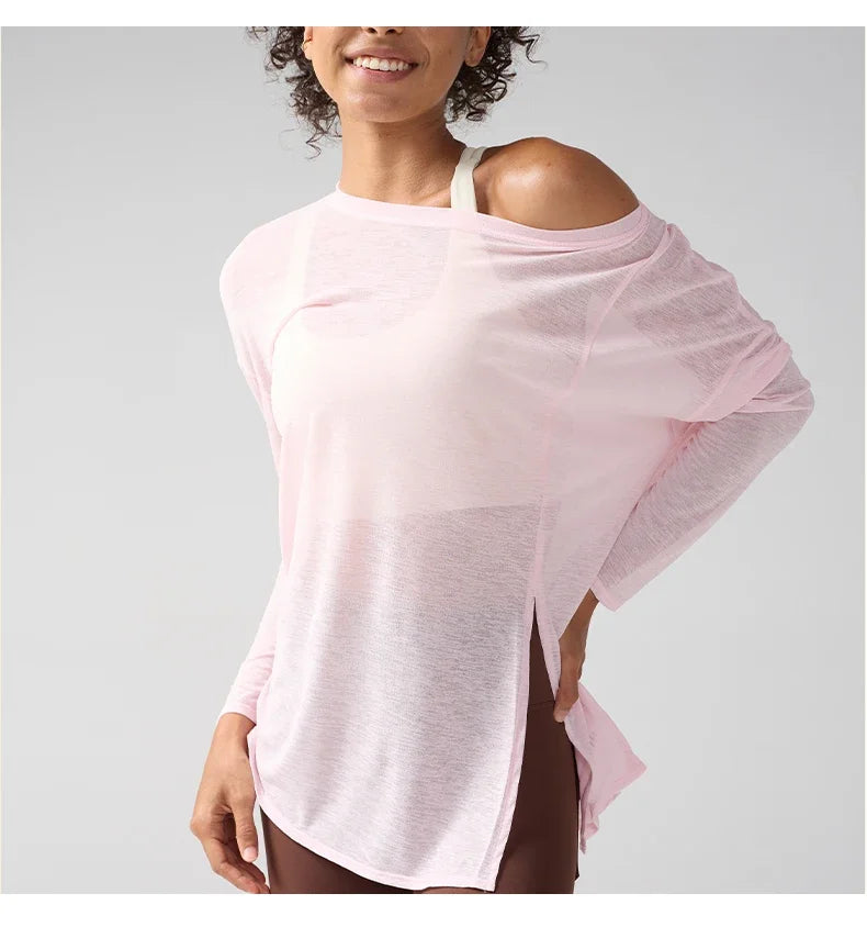 Women's Fitness Sports T-shirt Summer Loose Short Sleeve Quick Drying Gym Running Top Female Leisure Clothing👚