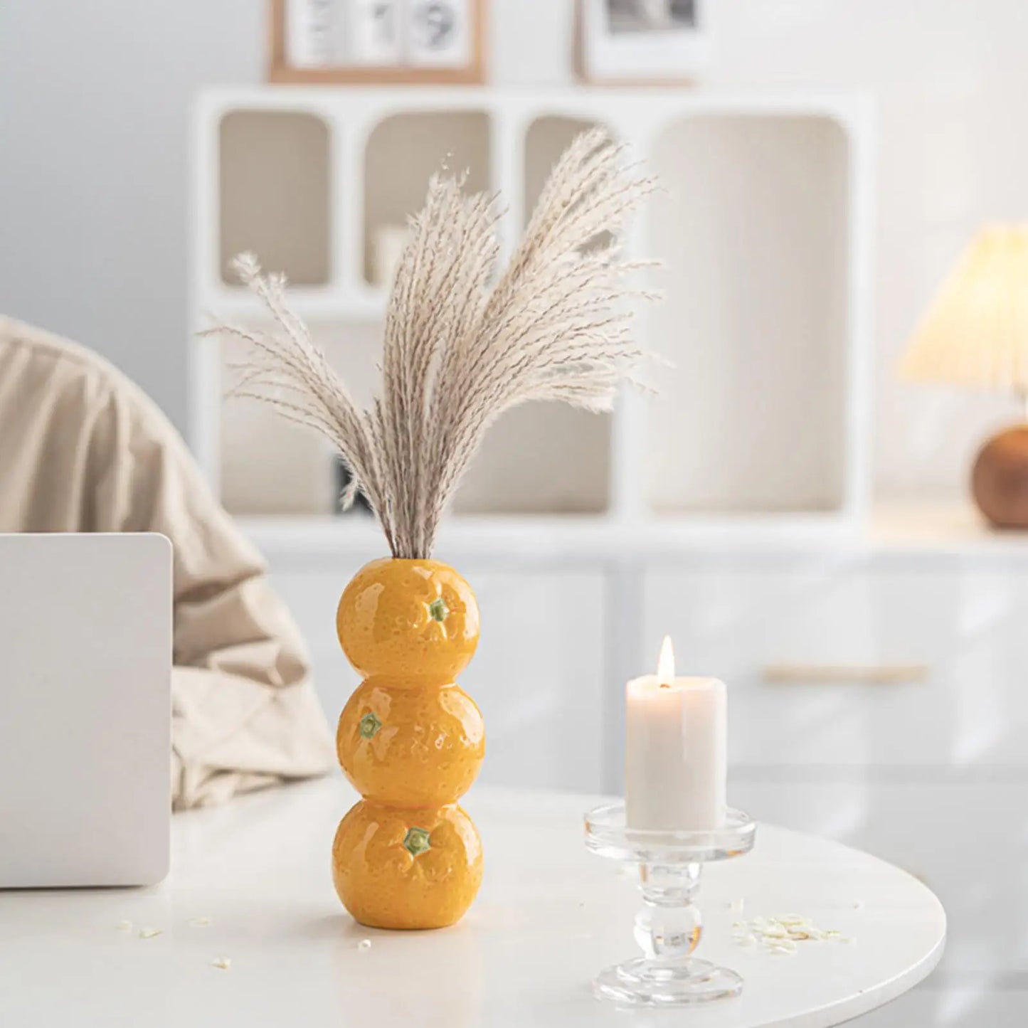 Ceramic Fruit Vase Decorative Ceramic Vase For Flowers Floral Container Party Kitchen Decorations For Table Centerpieces Offices