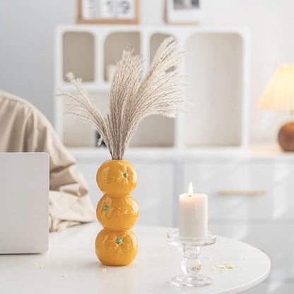 Ceramic Fruit Vase Decorative Ceramic Vase For Flowers Floral Container Party Kitchen Decorations For Table Centerpieces Offices