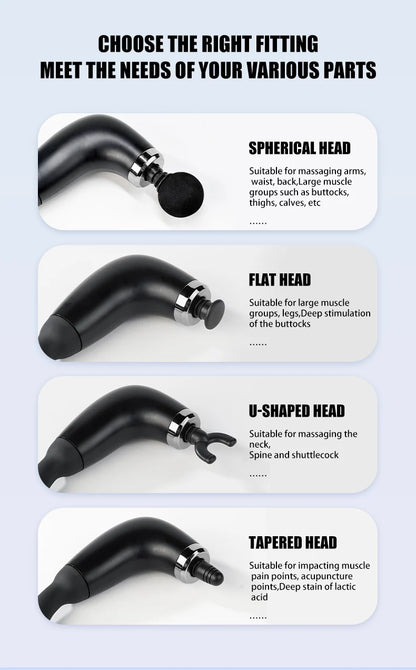 Electric Fascia Gun Massager Body Relaxation Trigger Point Massage Machine for Fitness Hammer Home Handheld Hammer
