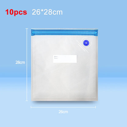 Food Vacuum Bags Reusable Vacuum Bags Small Large Size Vacuum Sealed Food Bags Food Storage Bag 10Pcs Vacuum Packaging Bags