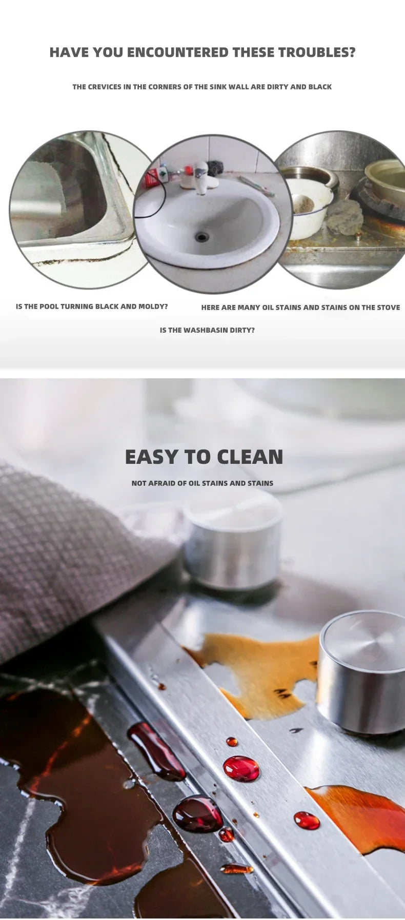Waterproof and Stain-Resistant Nano Tape: Easy Apply to Seal Pools, Kitchens, for Home & Restaurant Use on Various Surfaces