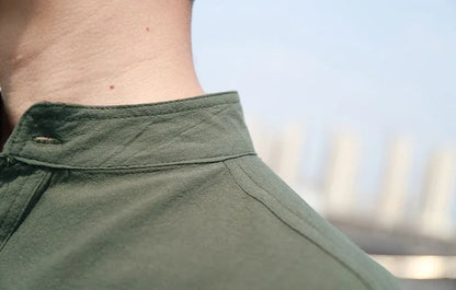 Man Shirt Linen and Cotton Oversize Shirts for Men Plain Half Sleeve Fashion 2025 Cheap Things with Comfortable Casual Tops I