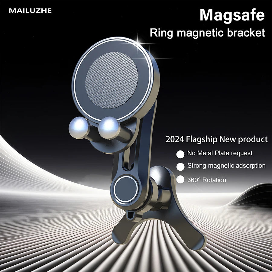 Magnetic Phone Mount for Car Compatible for Magsafe Car Mount, Not Blocking Air Vent, Strengthen Magnetic Car Phone Holder