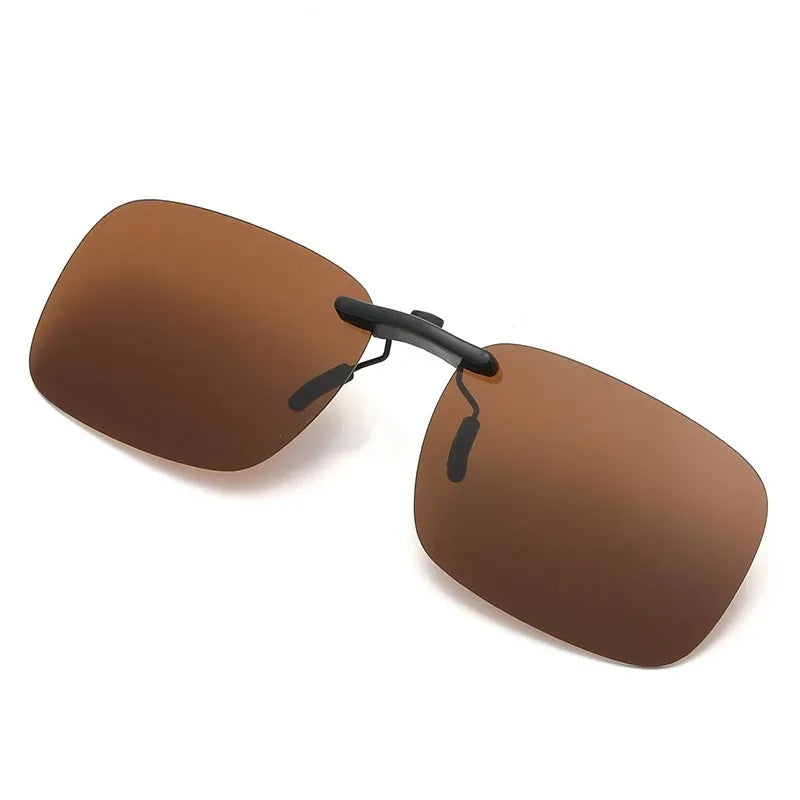 Men Driving Clip On Sunglasses for Myopia Eyeglasses Vintage Women Square Night Vision Fishing UV400 Sun Glasses