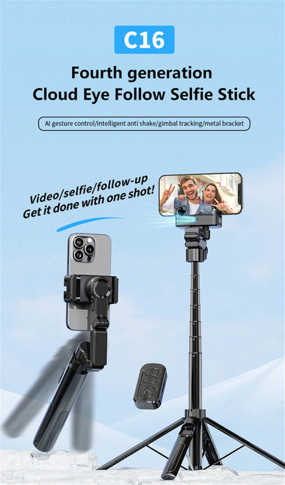 FANGTUOSI 2026 NEW Foldable Smartphone Handheld Gimbal Cellphone Video Record Vlog Stabilizer for iPhone 14 Xiaomi Huawei