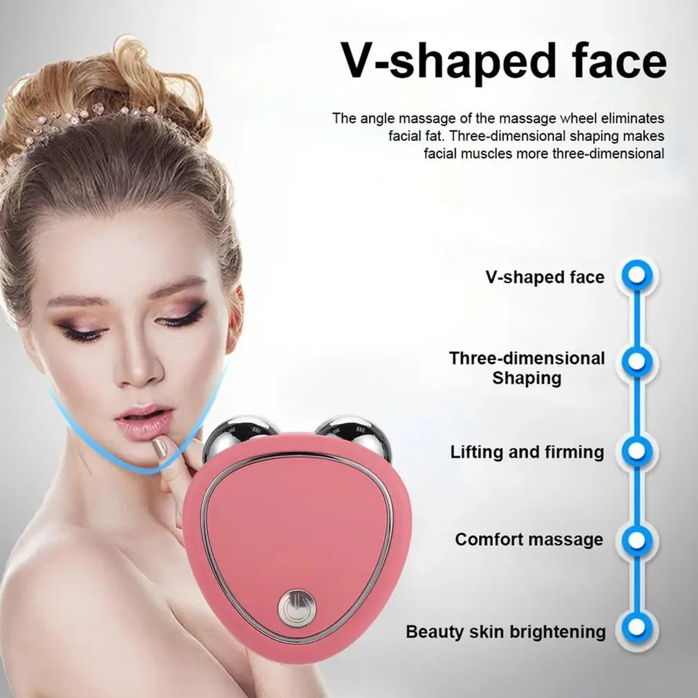 Levantamiento Facial Con Microcorriente Antiarrugas, Microcurrent Facial Device, Microcurrent Face Lift Machine, Dispositivo De