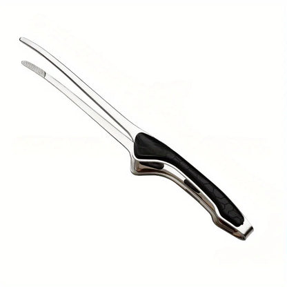 1pc Stainless Steel Kitchen Tongs, Serving Tongs for Cooking, Metal Food Tongs with Non-Slip Comfort Grip, Non-Stick Cooking Ton