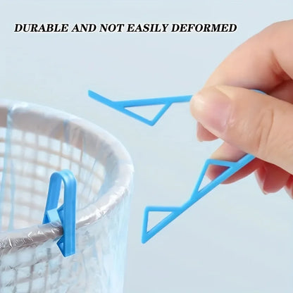 10 innovative trash can clips - safe and non slip trash bag holder, stylish divider side clips, convenient for home use