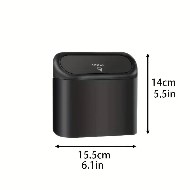 1/2/3Pcs Car Trash Can (with Lid) Contains 60 (300) Garbage Bags, Small Car Trash Can, Leak-proof Mini Car Accessories