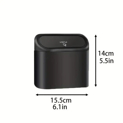 1/2/3Pcs Car Trash Can (with Lid) Contains 60 (300) Garbage Bags, Small Car Trash Can, Leak-proof Mini Car Accessories