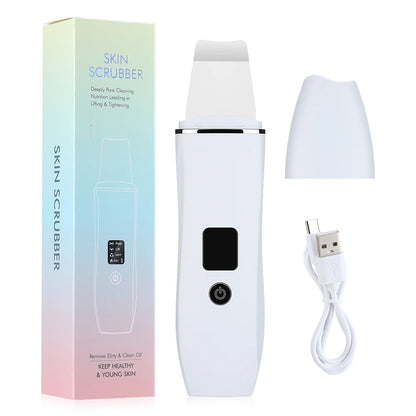 Skin Scrubber Deep Vibrate Facial Cleaner Shovel Spatula Not Ultrasonic Face Scrubber Peeling Blackhead Remover Facial Massager