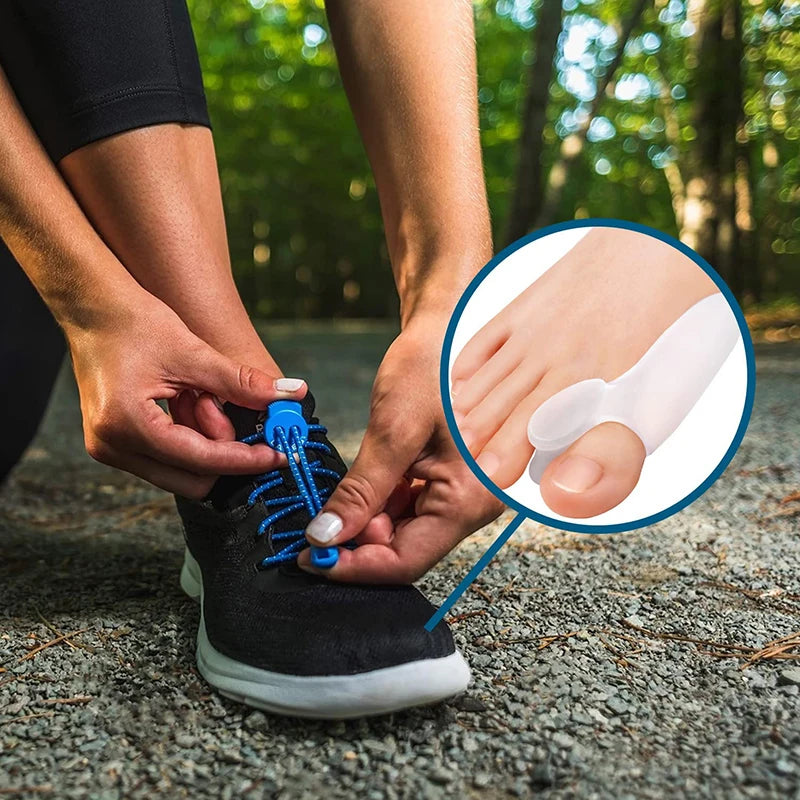 Get Relief from Bunions with 2pcs Soft Big Toe Corrector - Perfect for Night and Home Use, Long-term Comfort