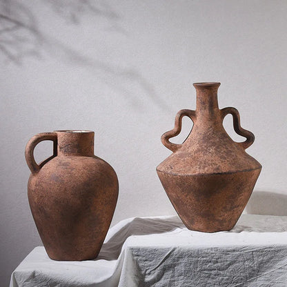Ceramic Vases Retro Style Homestay Decorations Antique Hotel Art Flower Arrangements Home Decor Items