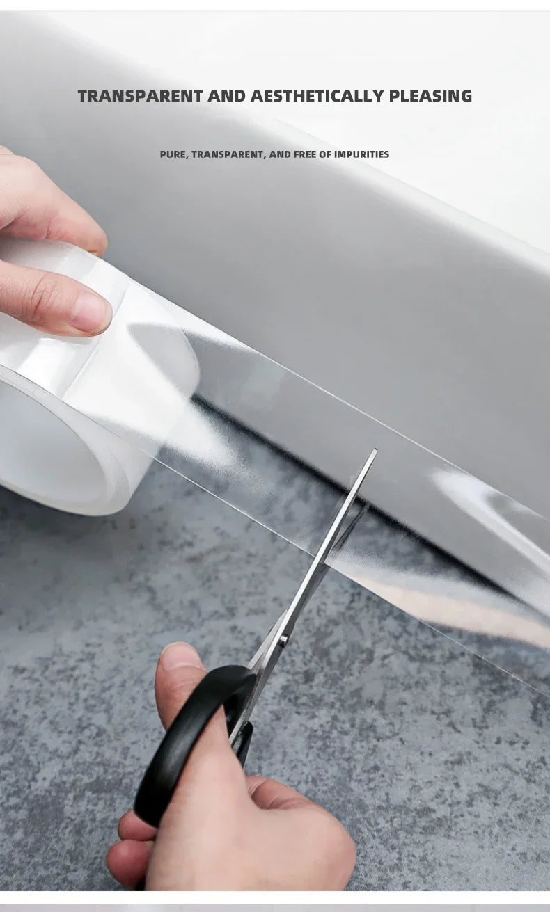 Waterproof and Stain-Resistant Nano Tape: Easy Apply to Seal Pools, Kitchens, for Home & Restaurant Use on Various Surfaces