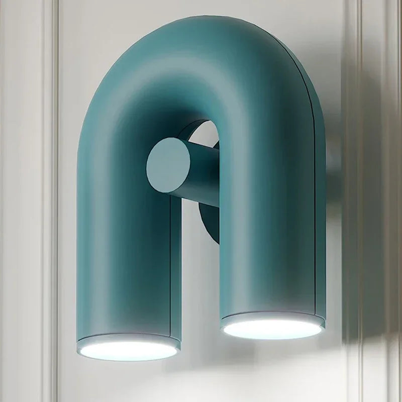 Nordic LED Wall Light U Shaped Art Lamps For Bedroom Bedside Living Room Corridor TV Background Home Indoor Simple Decor Fixture