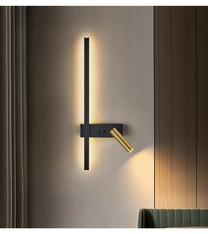 Nordic Led Wall Lamp Interior Lighting Fixture for Home Tv Bedside Living Room Corridor Decoration Modern Wall Light Sconces