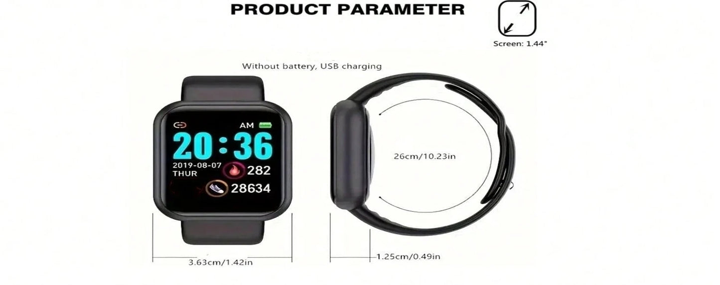 Smart Watch Women Men Music Control Bluetooth Calories Fitness Monitor Smartwatch Running Tracker Sport Bracelet For Android IOS