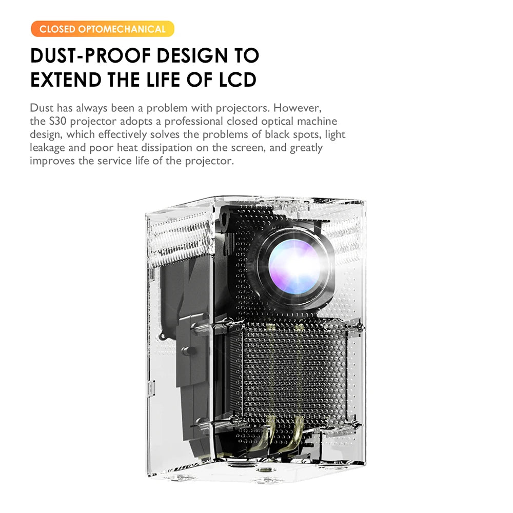 Mini S30 Global Version Full HD 1080P Projector LED Theater Android 10 1920x1080P MINI 4k Vidoe Projector for Home Projector