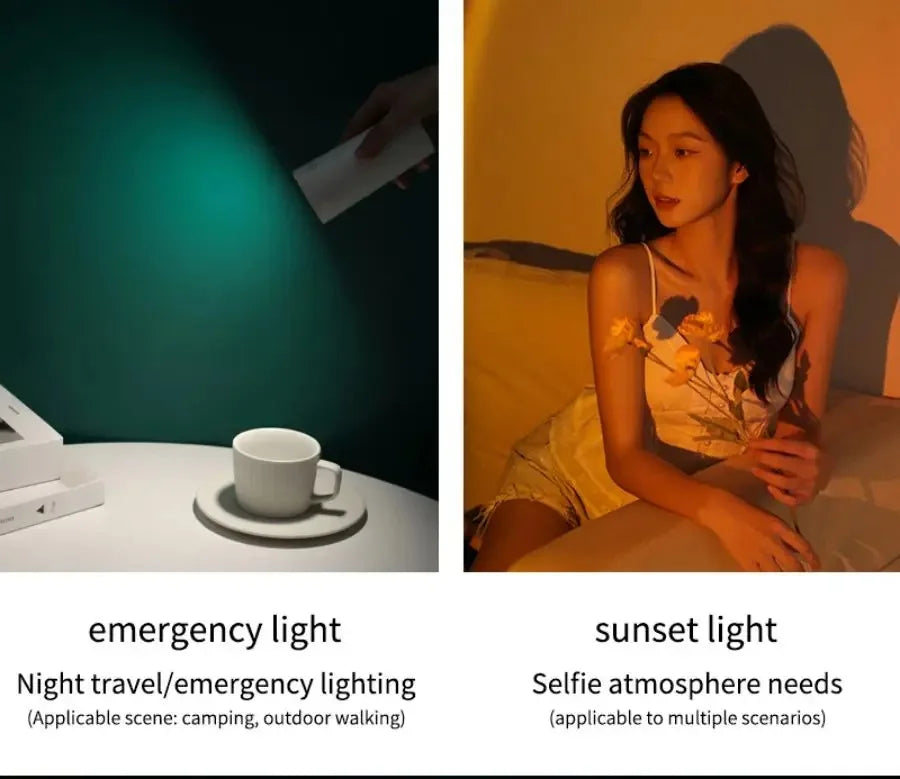 Sunset Eye Protection Table Lamp  USB Touch Dimming Reading Light for Study Flashlight Bedroom Bedside Decor Photo Desk Lamps