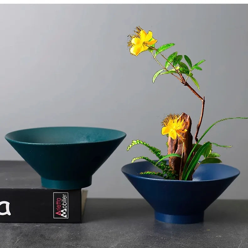 Creative Crafts Ceramic Vase Artificial Flower Decorative Flower Pots Desk Decoration Floral Arrangement Vases Modern Home Decor