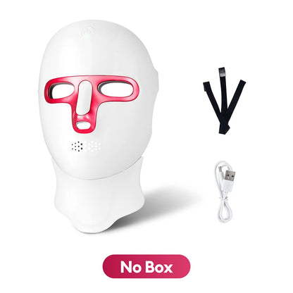 Wireless 7 Color LED Face Mask Portable Photon LED Facial Mask Anti Aging Repair Skin Face Lifting Skin Care Beauty Mask Tool