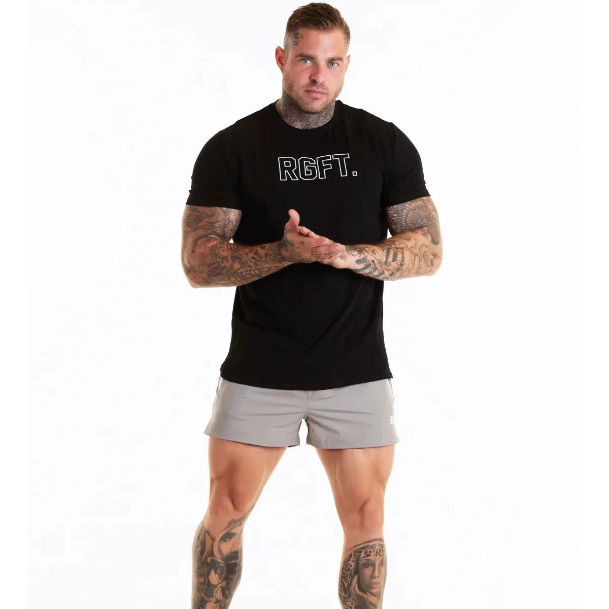 Men Muscle Shirts Slim Fit Cotton Tshirt for Men Workout Fitness Sports Top Tees Casual T Shirt