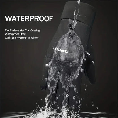 Winter warm gloves - Windproof and cold-resistant cycling gloves - Suitable for both men and women - For running