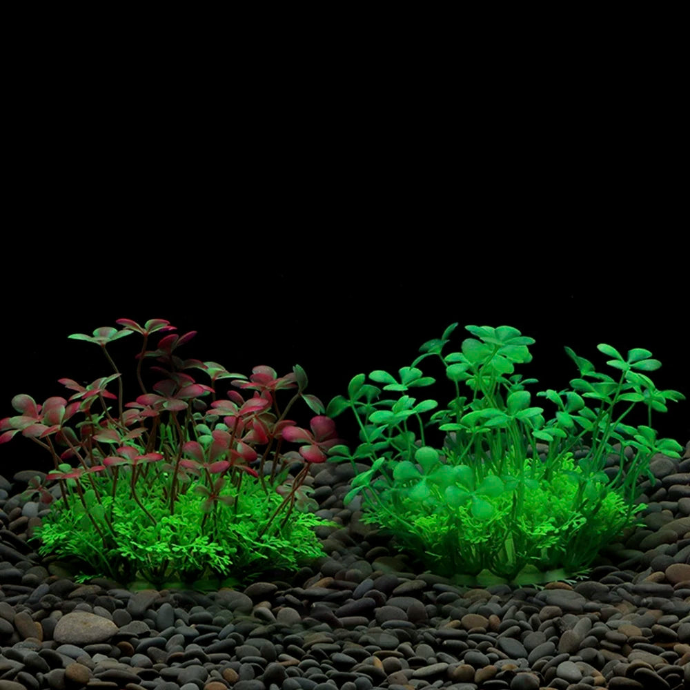 Artificial Underwater Plastic Plants Aquarium Fish Tank Aquatic Fake Shrub Green Weeds Water Grass Viewing Simulation Decoration