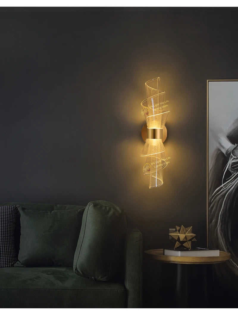 Nordic LED Wall Light Sconce Interior Lighting Lamps For Home Living Room Bedroom Study Corridor Decoration Bedside Wall Lamp