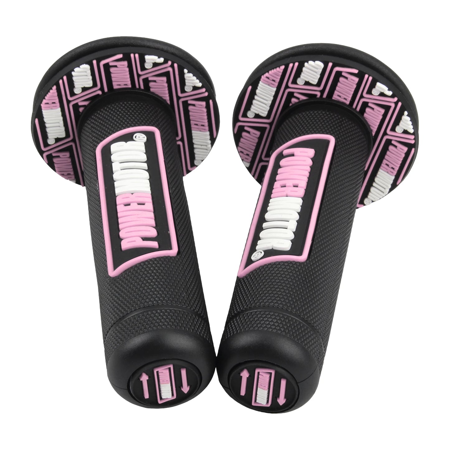Motorcycle Rubber Grips Powermotor 7/8" 22mm 24mm Handlebar Protection Motocross Dirt Bike Gel Hand Grip Universal Accessories