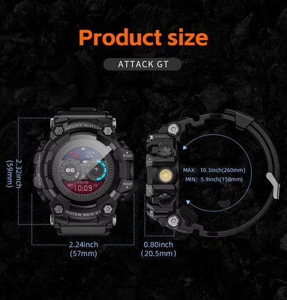 Fitness Tracker Smart Watch for Men Heart Rate Monitor Blood Pressure Smart Watch Suitable for Android IOS